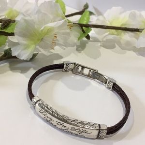 BRIGHTON Live The Life You Love Leather Bracelet